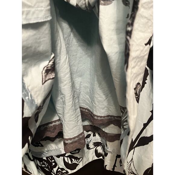 Anthropologie Stemmed Sweetbriar Dress Nathalie Lete •6• Halter Blue Floral $168 - Picture 11 of 16